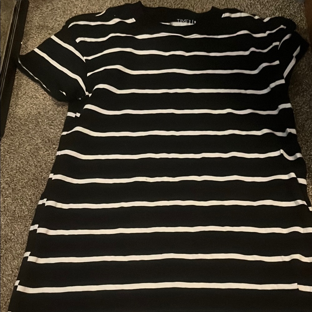 Black and White Striped T-Shirt